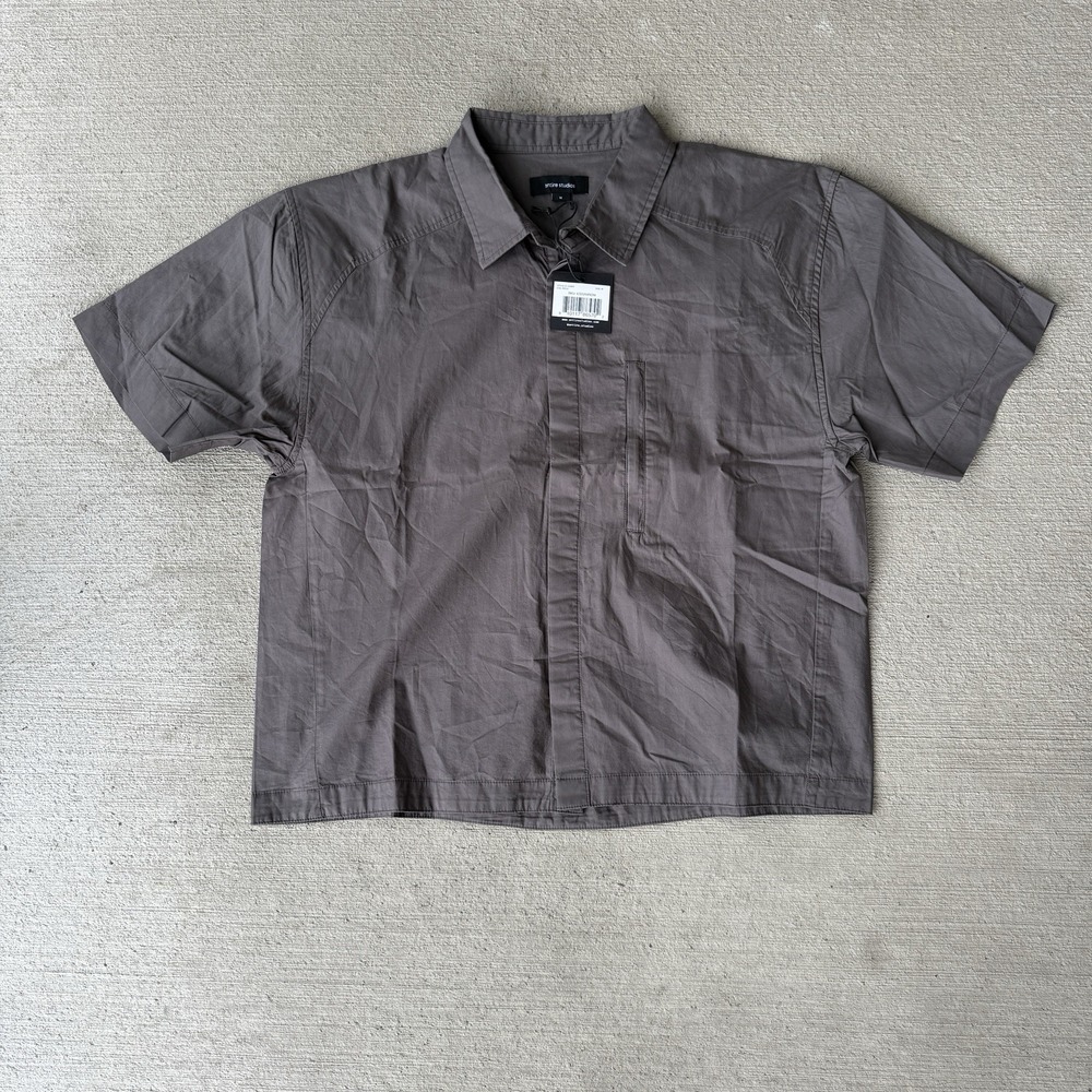 Entire Studios Shirt Men's Medium Room Brown Boxy Fit cotton NWT